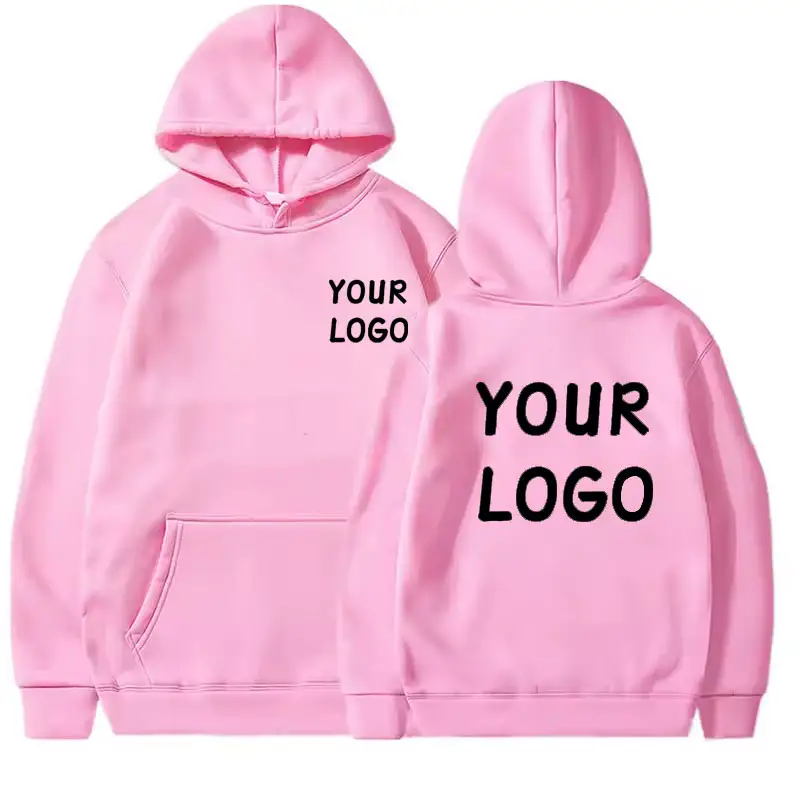 DIY Custom Your Brand LOGO  Men Women Casual Hoodie  Top Solid Color Pullover Street Personality Sweatshirt Custom Gifts - Image 8