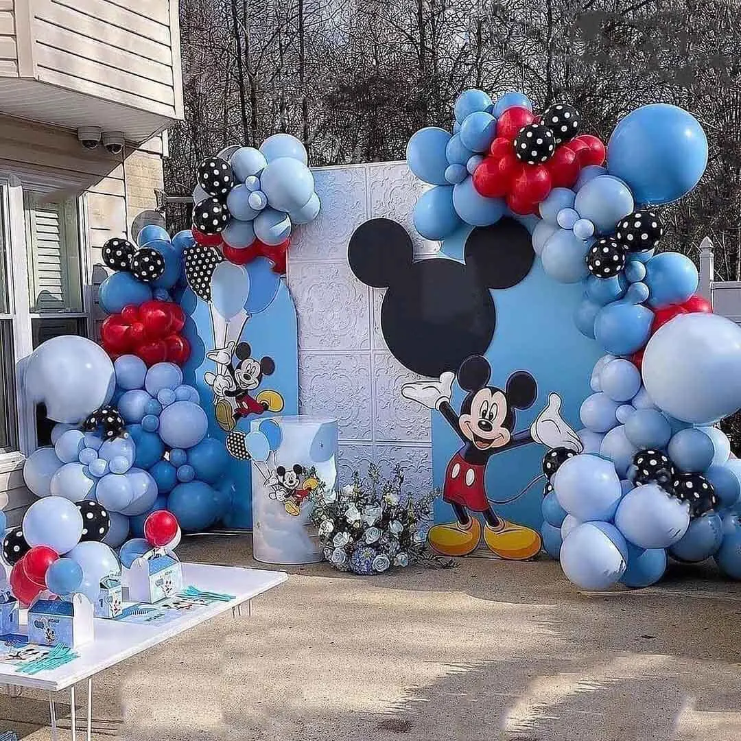 

1Set Mickey Mouse Party Balloons Set Arch Garland Kit For Birthday Wedding Decoration Supplies Kids Gifts Baby Shower Globos