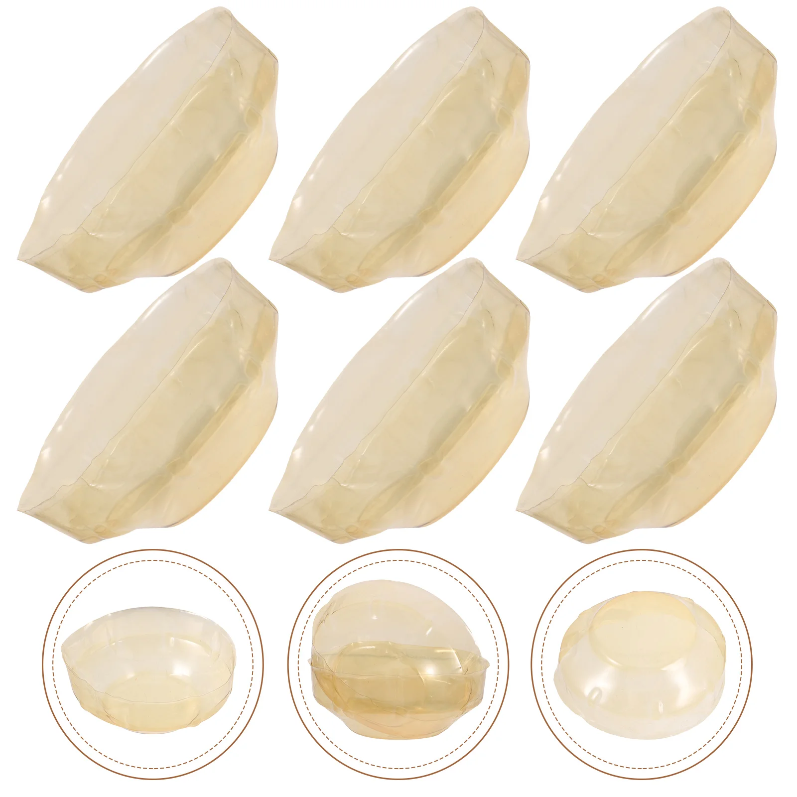 6 Pcs Smoke Dust Cover Decorative Alarm for Smoking Shell Covers Plastic Hole Plate Cooking