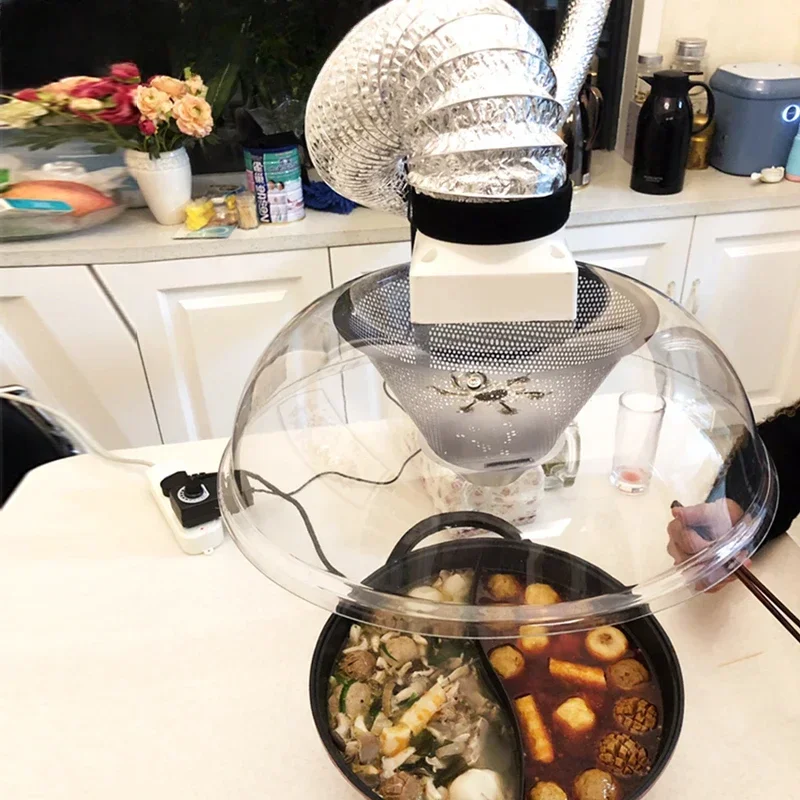 Home Simple Barbecue Range Hood Mobile Hot Pot Barbecue Smoke Exhaust Device Korean Folding Arm Exhaust Equipment 4