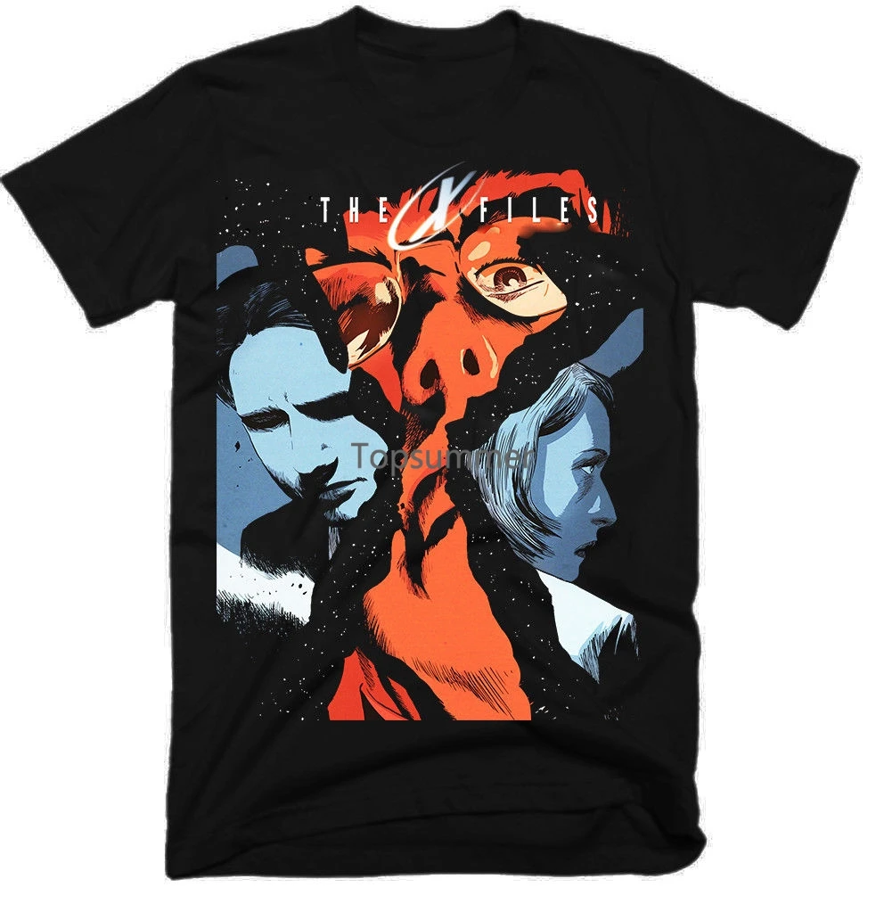 

The X Files Men T Shirt Harajuku Top Tshirt 3D Print T-Shirt Black And White T-Shirts Men Clothing 2019
