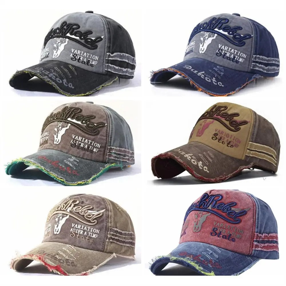 

Ретро джинсовая бейсболка с буквами, модная винтажная Снэпбэк-Кепка в стиле пэчворк, кепка для папы, хлопковые шапки в стиле хип-хоп, уличная одежда
