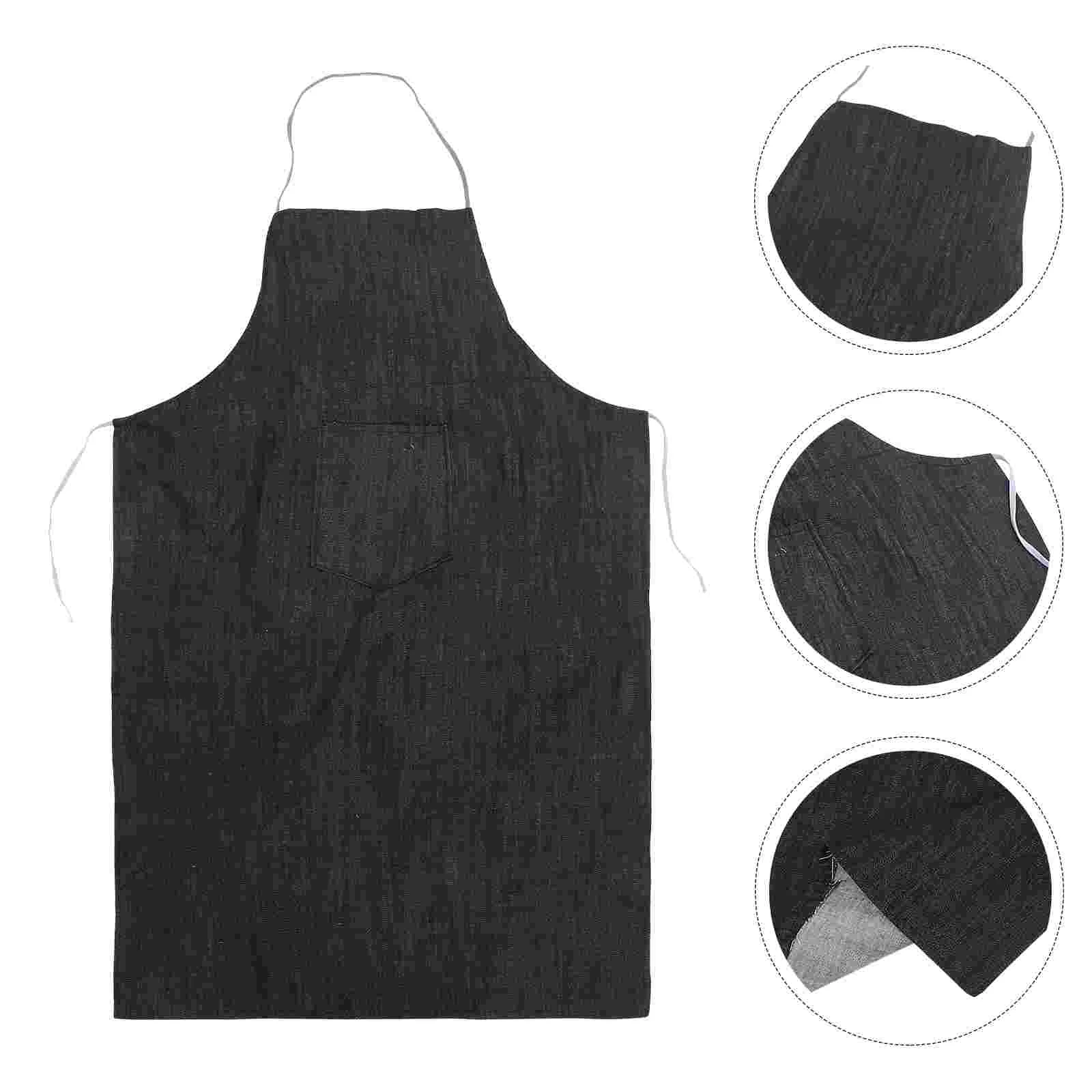

Apron Heavy Duty Aprons for Hair Stylist Cleaning Dishwashing Kitchen Accessories Denim Women Work
