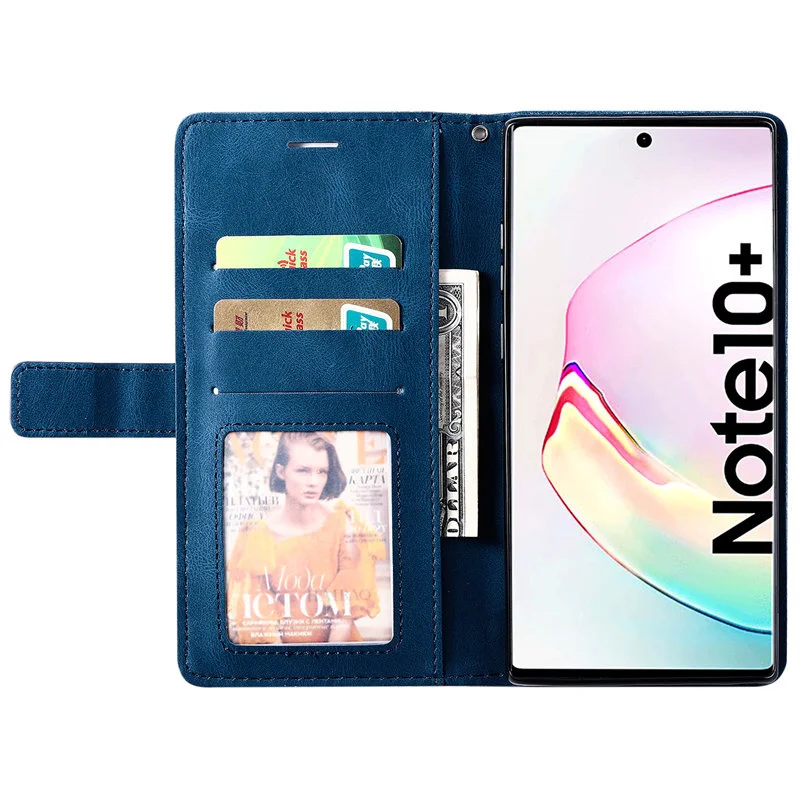 Atverčiamas odinis piniginės dėklas, skirtas „Samsung Galaxy S10 S10E S20Plus S20Ultra S20FE S21 S21Plus Note8 Note10Pro Note10Plus Note20Ultra“_voghion.com