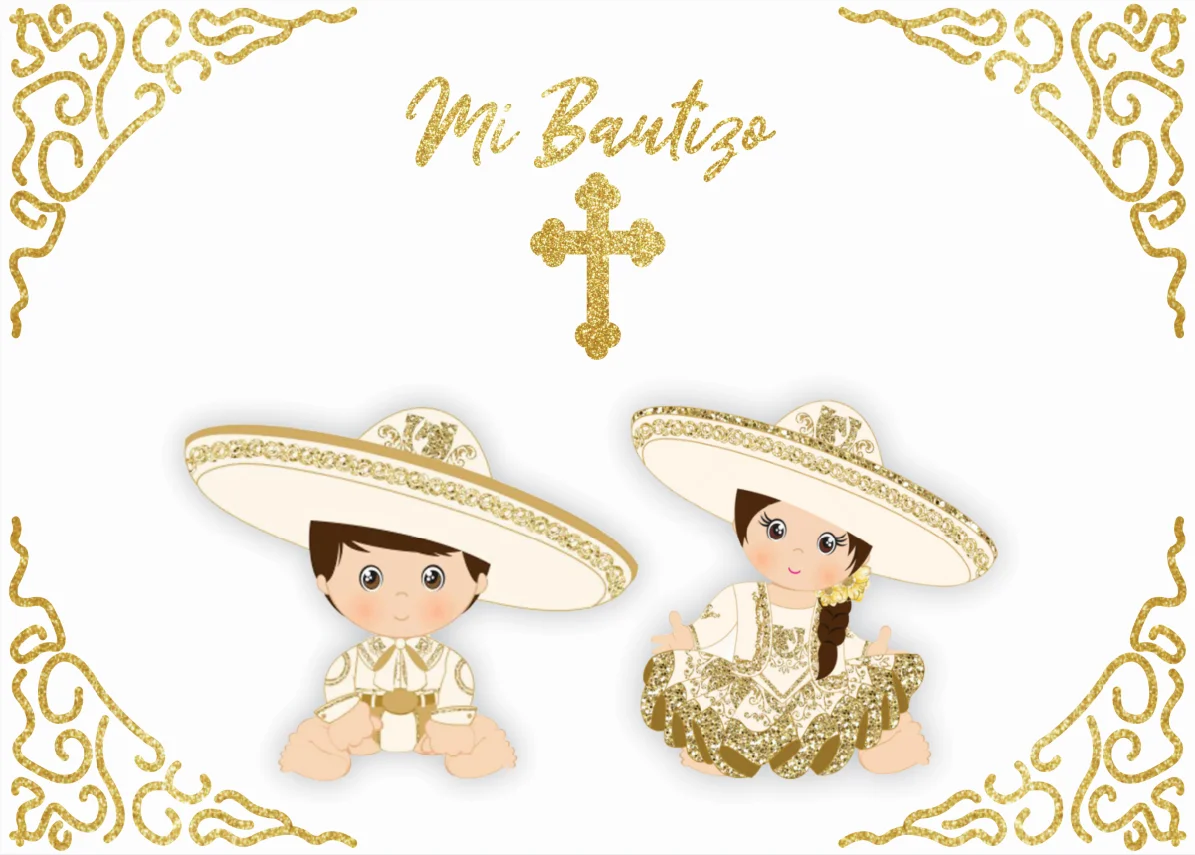 7x5ft Mexican Boy Girl My First Communion Baptism Mi Bautizo Party