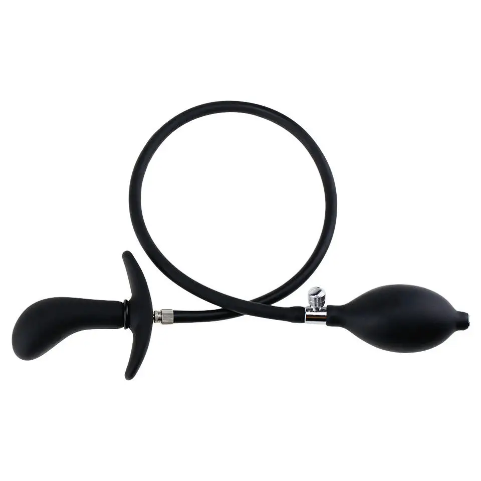 Silicone Inflatable Anal Sex Toys Pump Enlarge Anal Trainner Plug for Men Women Auas Sex Toys