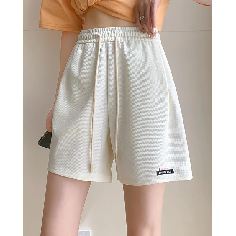 Women's Clothing Casual Simple High Waist Sports Shorts Summer Drawstring Jogger Straight Short Pants Pantalones Cortos De Mujer
