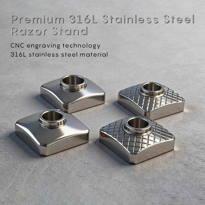 Shavcooo RS900 Universeller Rasiererständer für Doppelklingen aus 316L Edelstahl für Klassische Rasierer 10 12 14 mm – Detail 1