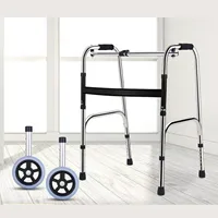 2pcs Walker Wheels Universal Walker Wheels Replacement 6 Adjustable Height Rollator Wheels Accessories for Seniors Walker Wheels 2