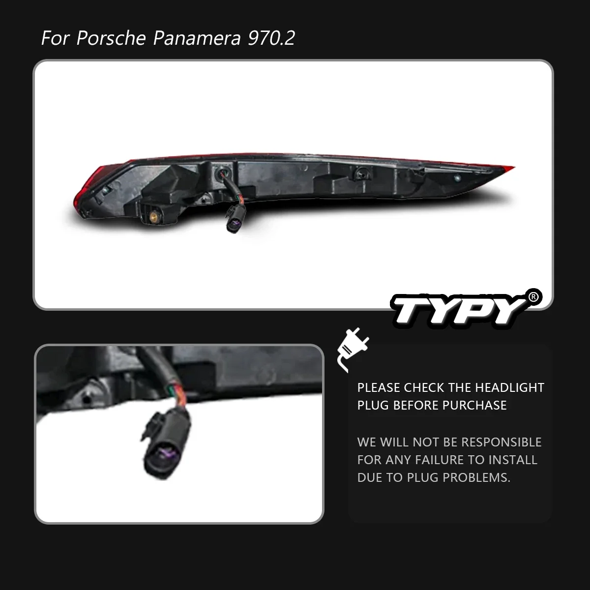 TYPY Car Lights For Porsche Panamera Tail Light 970.2 LED Taillight Upgrade New Style Through-tail Light Plug Play - Image 3
