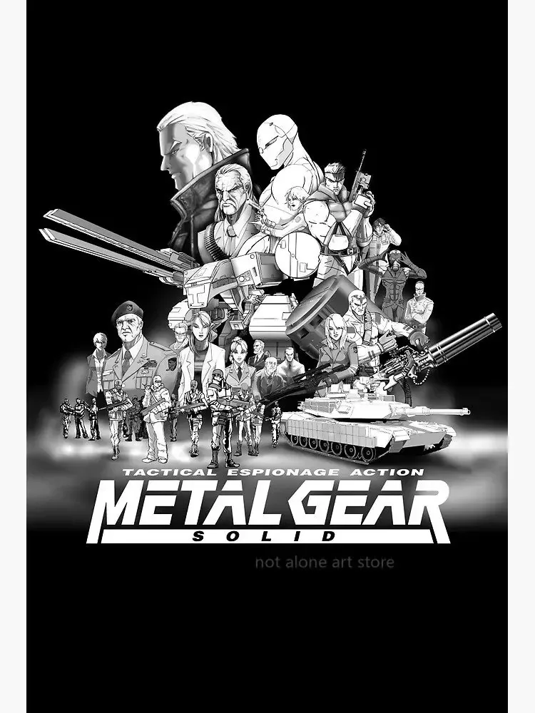 Metal Gear Solid Series Art Poster Canvas Painting - Home Decor Wall Print