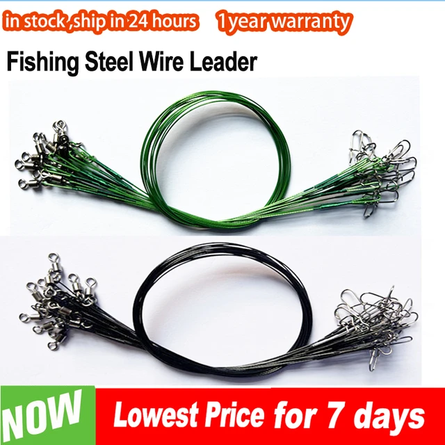 Fishing Line Leader Steel Wire  Steel Wire Lead Line Fishing - 20pcs Steel  Fishing - Aliexpress