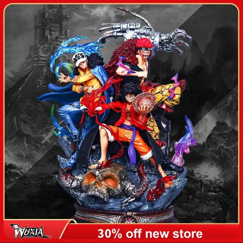 

20cm One Piece Figure Luffy Trafalgar 3 Captain Action Figure Anime Characters Ornaments Collection Desktop Display Gift Toys