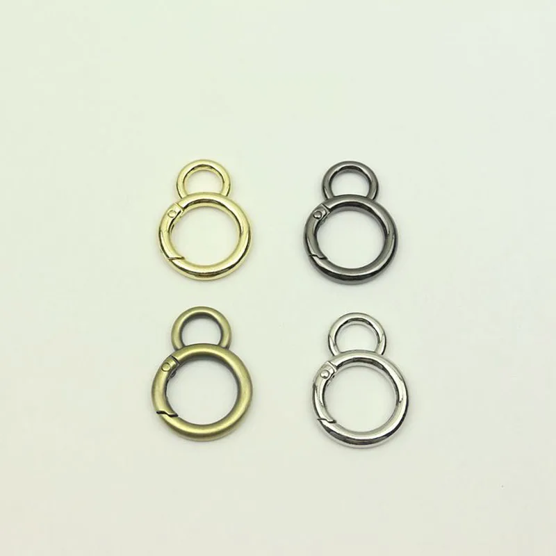 30Pcs O Rings Openable Metal Bag Buckles Hooks Handbag Handle Connector Strap Dog Chain Snap Clasp DIY Hardware Accessories