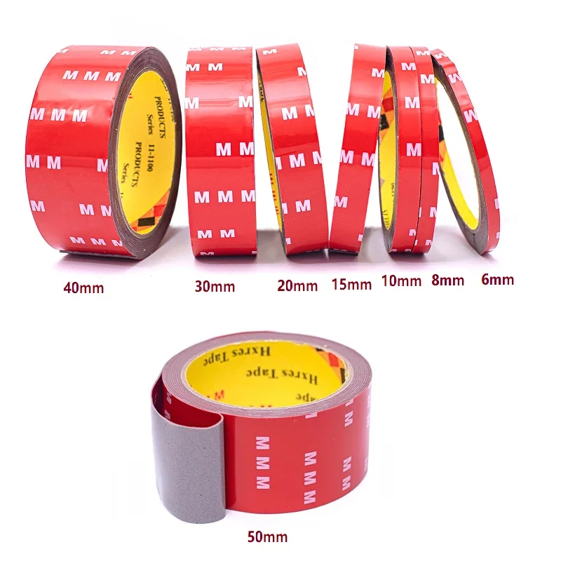 Double Sided Adhesive Tape 3Meters Strong High Viscosity For Automotive Use High Temperature Resistant Fixed Adhesive Patch