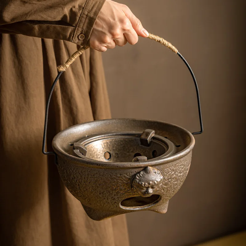 Ceramic Teapot warmer Making tea Pottery Stove Charcoal firing alcohol stove Portable Charcoal stove Kung Fu Tea Fire Stoves