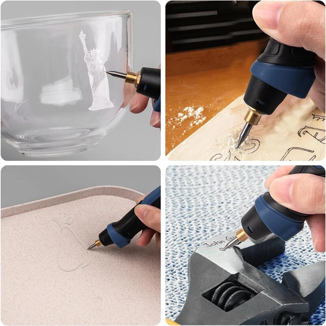 Penna Incisore Elettrico Tiiyee - 3 Velocità (10,000-20,000 Rpm), Per Metallo, Legno, Vetro - Foto 4