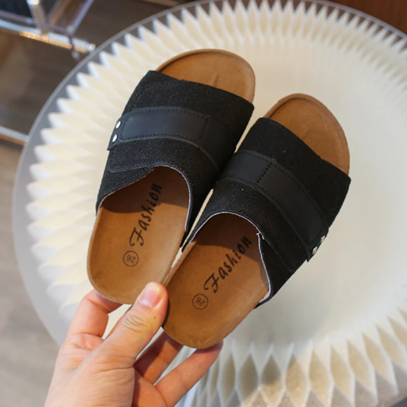Children Slippers Summer Boys Girls Casual Flip-flops Flat Bottom Non-slip Beach Slippers Kids Outdoor Fashion Sandals Тапочки 6