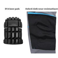 Men's Reflective Work Pants with Knee Pads