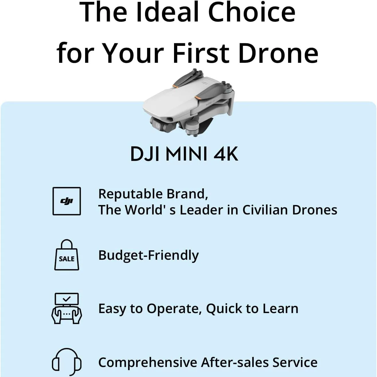 DJI 미니 드론, 4K, 30fps, HDR, 20km, FHD 비디오 변속기, 오리지널 브랜드, 새로운 재고