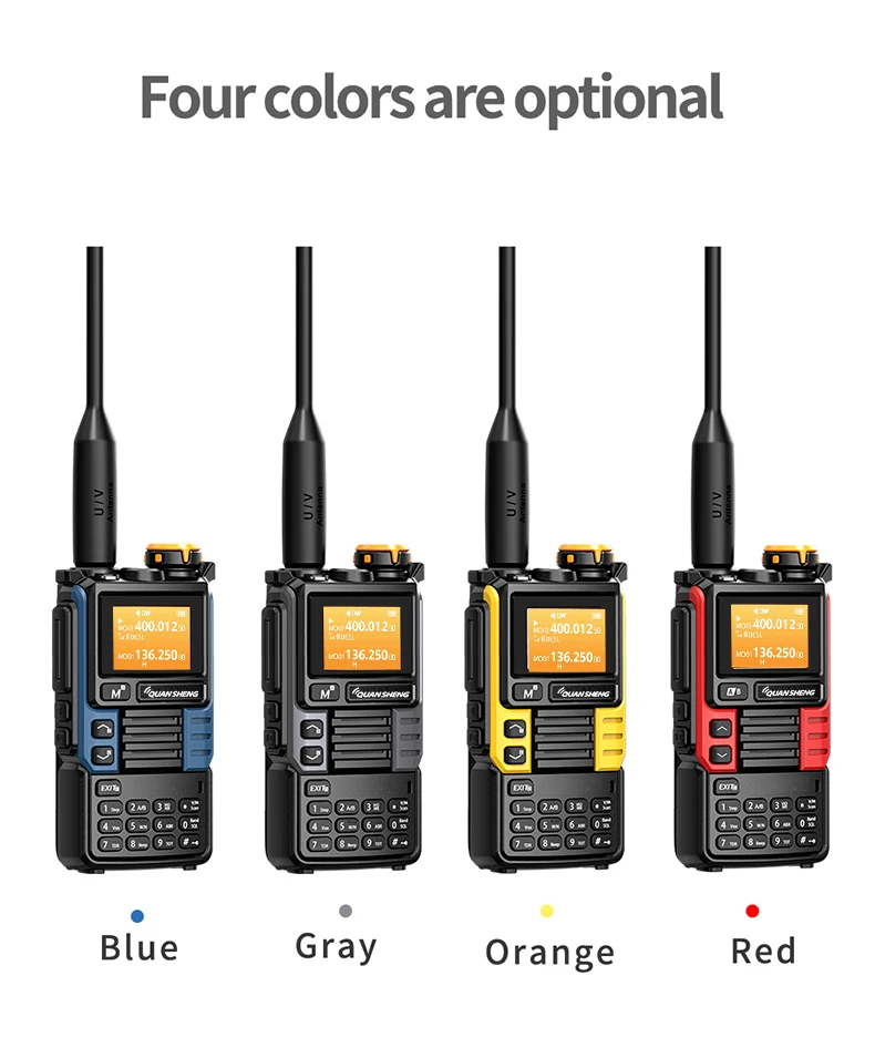 Quansheng UV-K6 Walkie Talkie 5W Air Band Radio Tyep C Charge UHF VHF DTMF FM Scrambler NOAA Wireless Frequency Two Way CB Radio