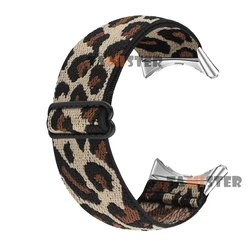 Nylon Loop Elastic Wristband Bracelet for Pixel Watch 2 (Leopard)