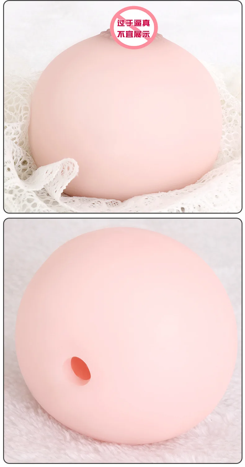 Mens Sex Toys Women Silicone Fake Boobs Silicone 4D Realistic Artificial Breasts False Chest Vagina Male Sex Toy Soft Mini Boobs Ball Masturbation For Adult Product