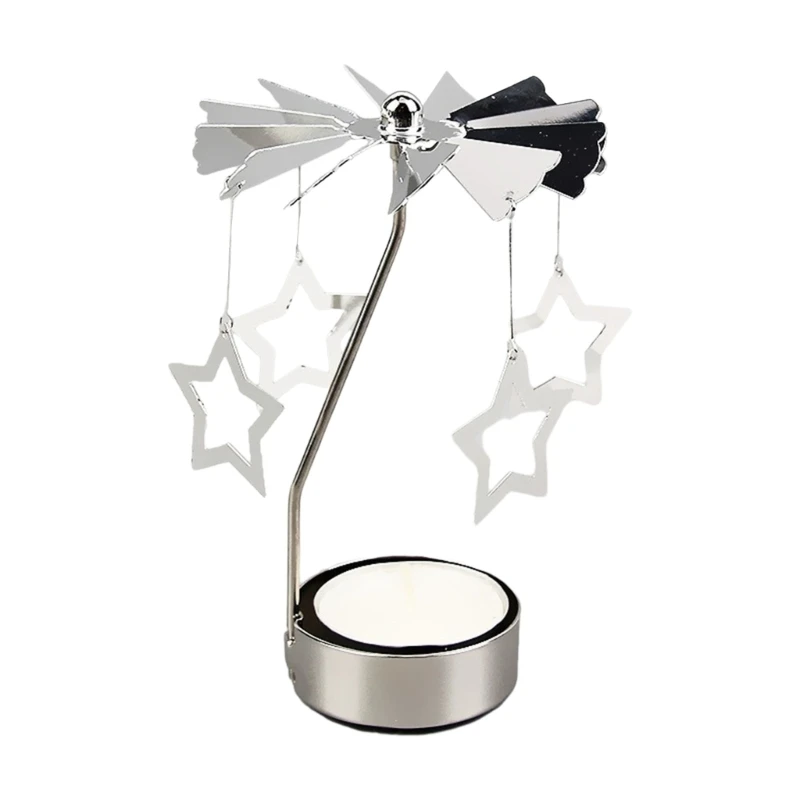 Rotary Holder Creative Rotating Candlestick Tea Light Holder Party Gift Women Wife Children Girl