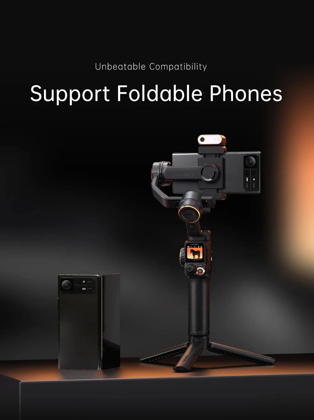 iSteady M7 Smartphone Stabilizer Ai Face Tracking 3-Axis Phone Gimbal Built-in Selfie Stick iPhone/Android Gimbal
