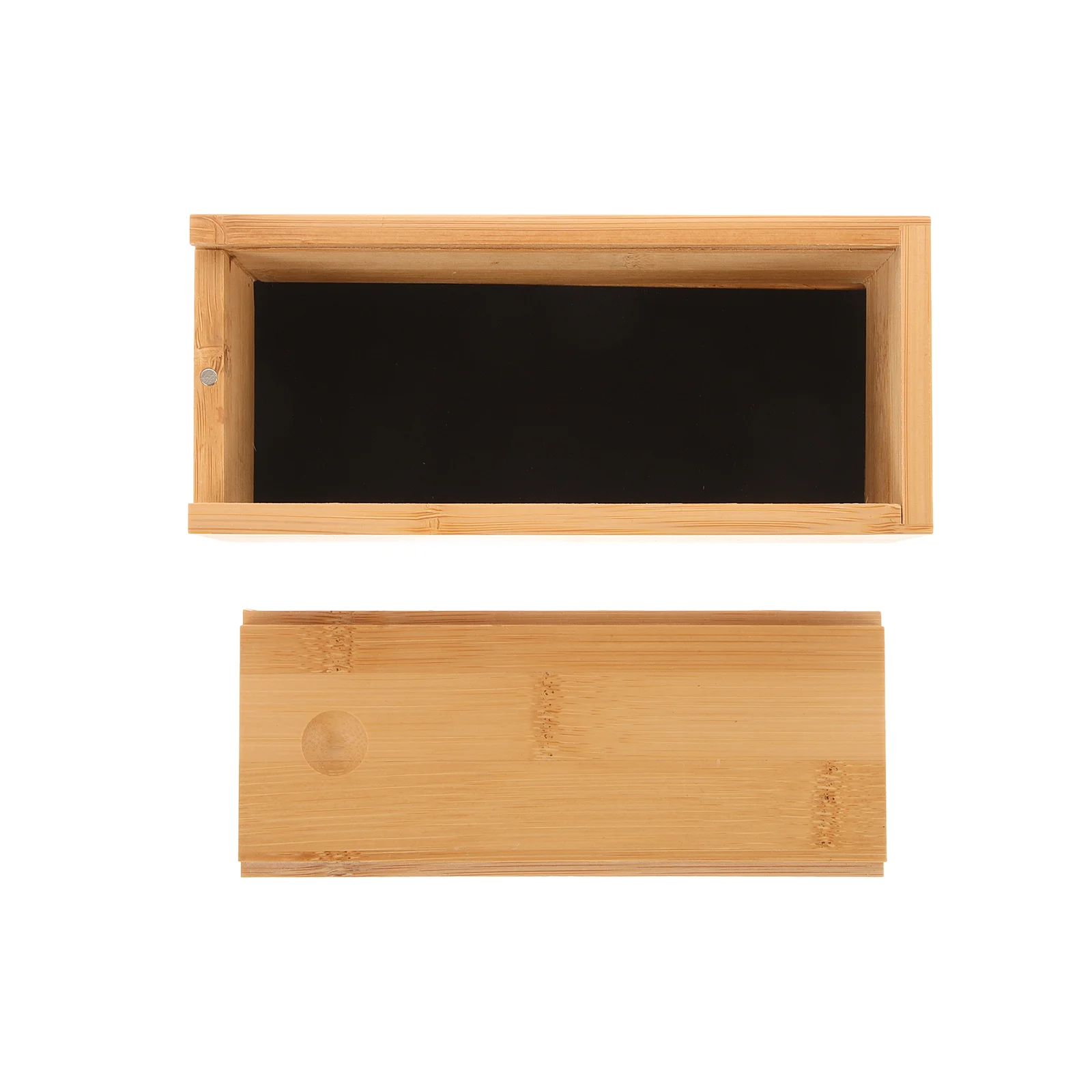 

Pull Out Bamboo Glasses Storage Box Travel Sunglasses Carrying Box Bamboo Eyewear Holder