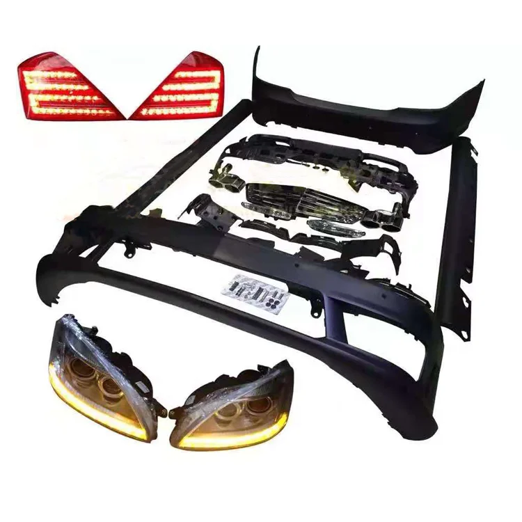 

Best-selling for B-ENZ 2008-2014 S-class W221 S63 front and rear bumper grille auto parts old upgrade new body kit