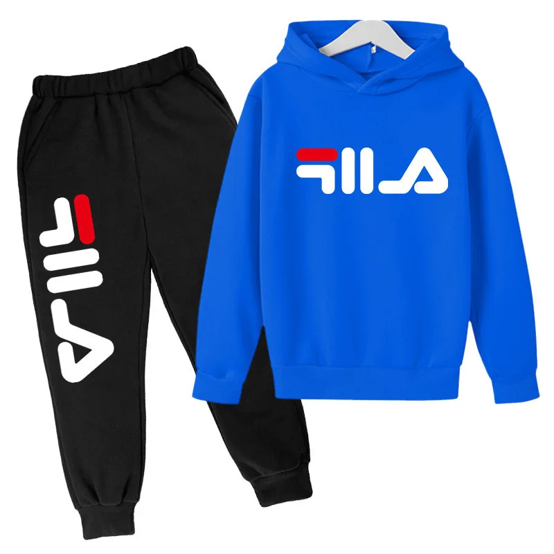 Kids Autumn Spring Trend Casual Tracksuits 3-14 Years Boys and Girls Hoodie+Pants 2pcs Suits Children Daily Outfits Clothes Sets 5