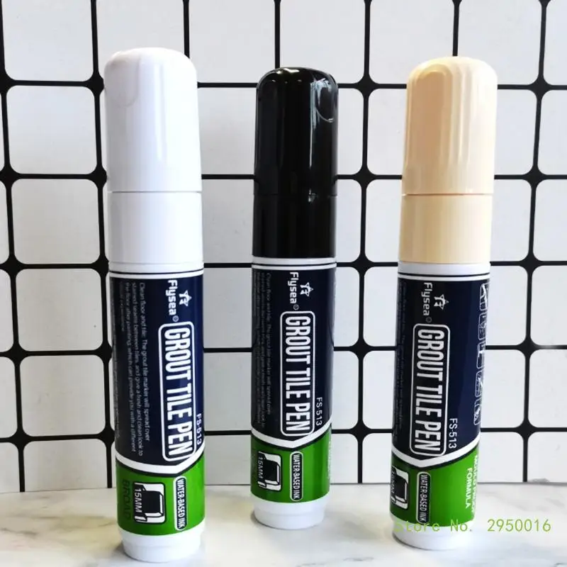 Grout Restorer Pen Tile Paint Marker Pen, Waterproof Wall Grout Pen Gaps Beautification Marker Pen, Wall Tile Repair