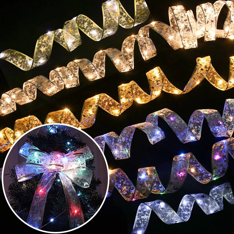 Christmas Tree Decoration Ribbons Christmas Tree Ribbon Lights