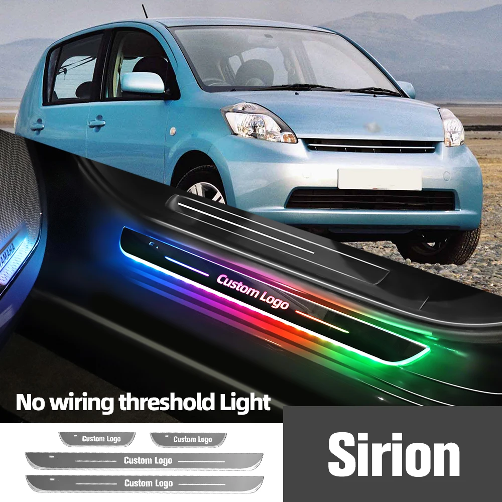 

Для Daihatsu Sirion 2005-2012 2009 2010 2011 автомобиль, логотип на заказ, фотоэлемент с порогом, аксессуары