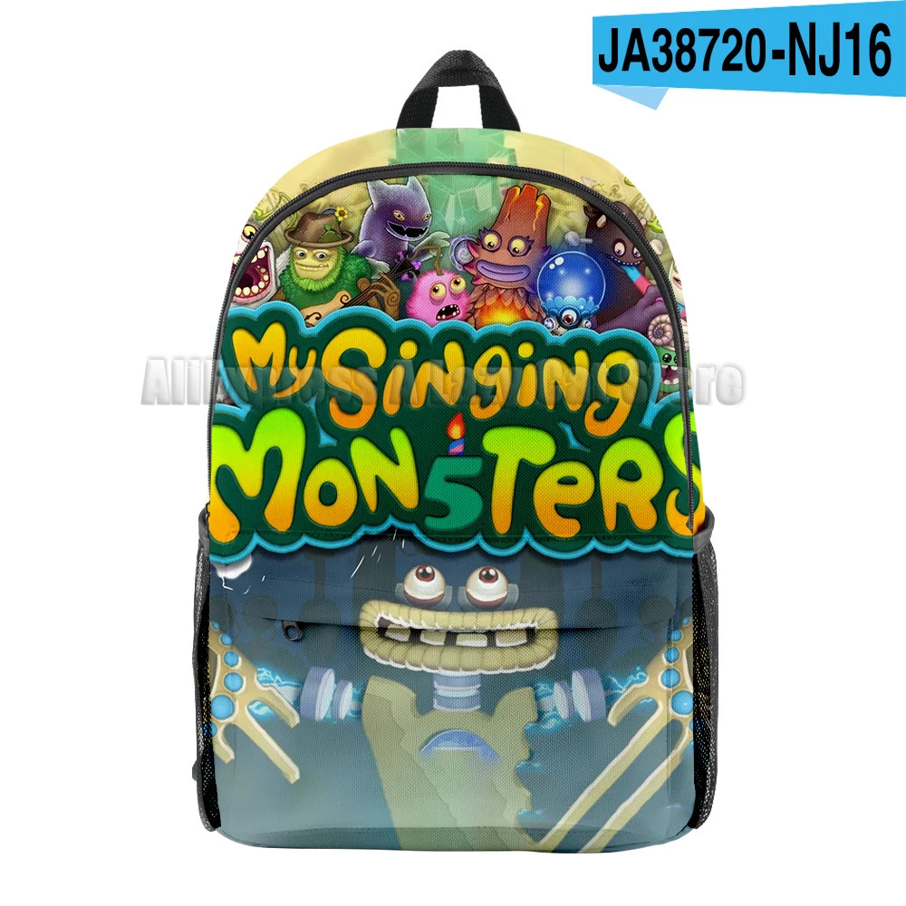 My Singing Monsters Bacpack Stuffed Horror Game Cartoon Boys Girls Kids Knapsack Anime School Bags Children's Rucksack Gifts 5