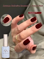 MIANEL 12ML/PCS Ankola Red Nail Polish 2024 Autumn Top Selling Gel Nail Polish Whitening Red Brown Cherry Wine Red Nail Polish 1
