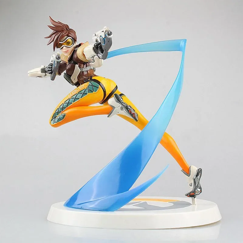 

[Funny] Collection 28cm Hot Game OW Over watch Action Figure Tracer with Light Update Version model Exquisite Collectible Gift