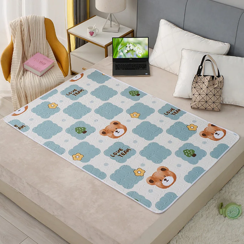 Baby Diaper Pad Waterproof Washable Mattress Urine Mat for Toddlers Cute Cartoon Bedding Urine Cushion Anti-Slip Pads 50*70CM