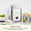 QWCuisinart Ice Cream Maker Machine,1.5 Quart Sorbet,Frozen Yogurt Maker,Double Insulated,White,ICE-21P1 2