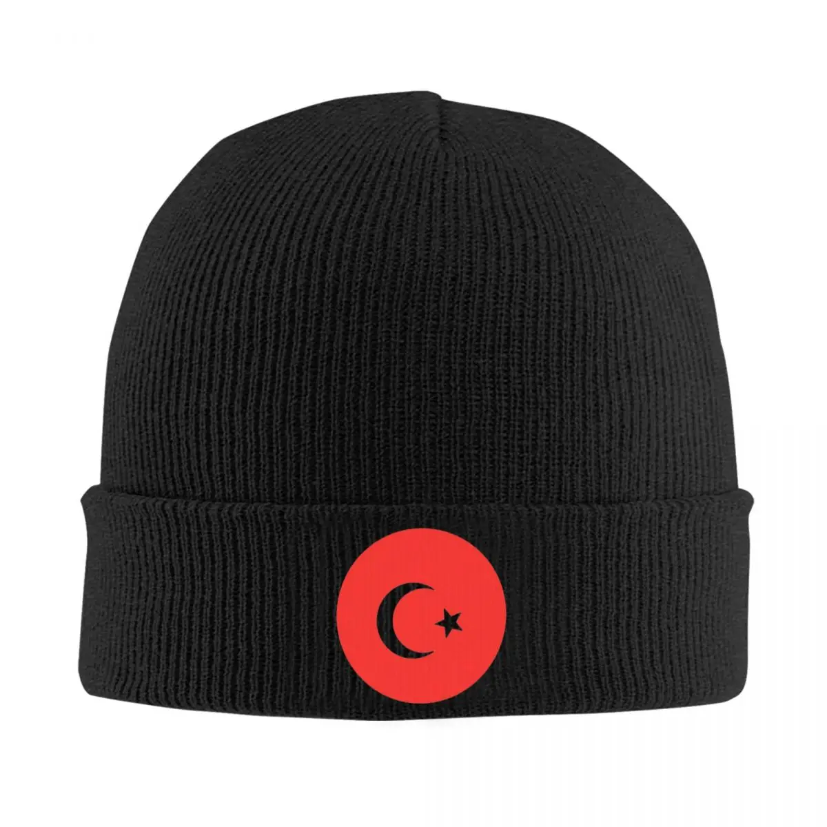 

Turkish Flag Knitted Bonnet Caps Fashion Keep Warm Hats