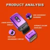 KULILANG R11F Purple Professional Electric Hair Shaver Oil Head Gradient Titanium Plated  Knife Net Hair Salon Trimmer 6