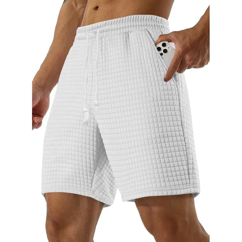Men's Casual Shorts - Summer Lightweight Drawstring Baggy Fitness Pants