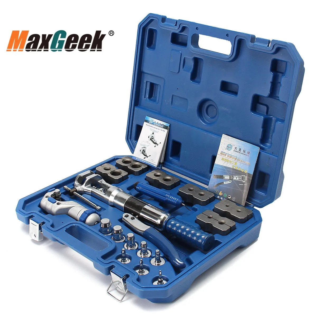 

Maxgeek Universal Hydraulic Expander & Flaring Tool Brake Pipe Fuel Line Kit WK-400
