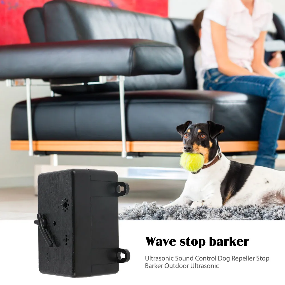 Ultrasonic Dog Bark Deterrent 4 Adjustable Level 50 Ft Neighbors Dog Silencer Waterproof Rechargeable Safe for Pets and People