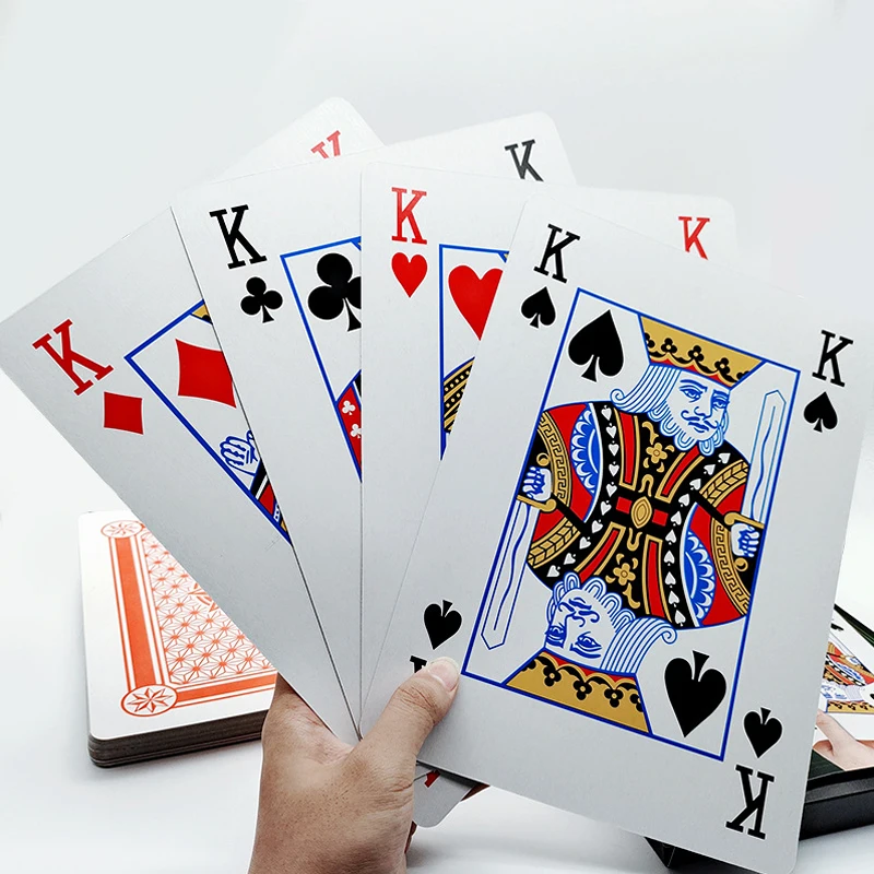 Super Jumbo Oversized Playing Cards Fun Games For Adults And Children Juegos De Mesa Familiares Divertidos Partyspiele 2