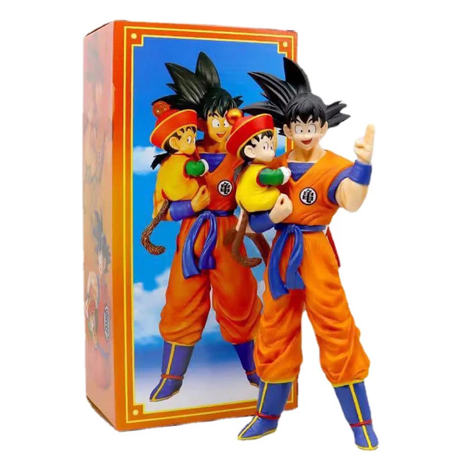 Dragon Ball PVC Action Figure, Goku Gohan, Filho Gohan, Pai Segurando Seu  Filho, Anime Estátua Periférica, Toy Presente