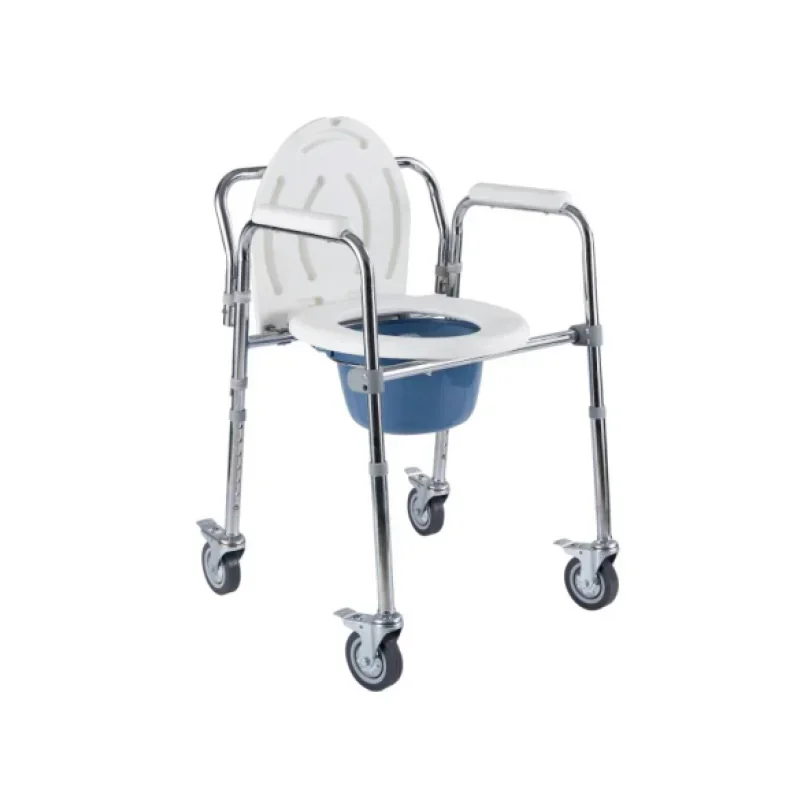 Portable Commode Chair for Seniors - Lightweight and DurableEasy-to-Fold Toilet Chair Perfect for Elderly Comfort and Mobility 5