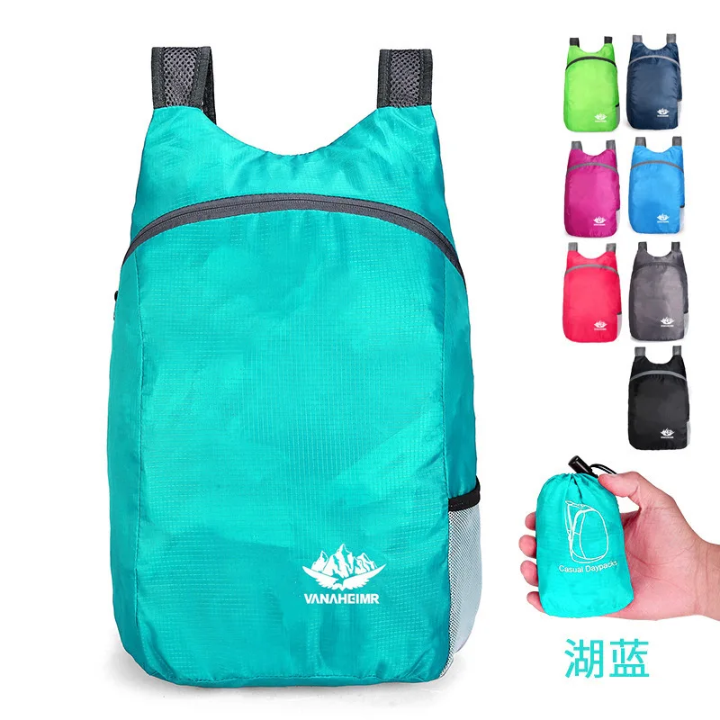 

9 Colors Travel Bag Outdoor Multifunction Folded Waterproof Ultralight Large Capacity Solid High Quality Backpack 006