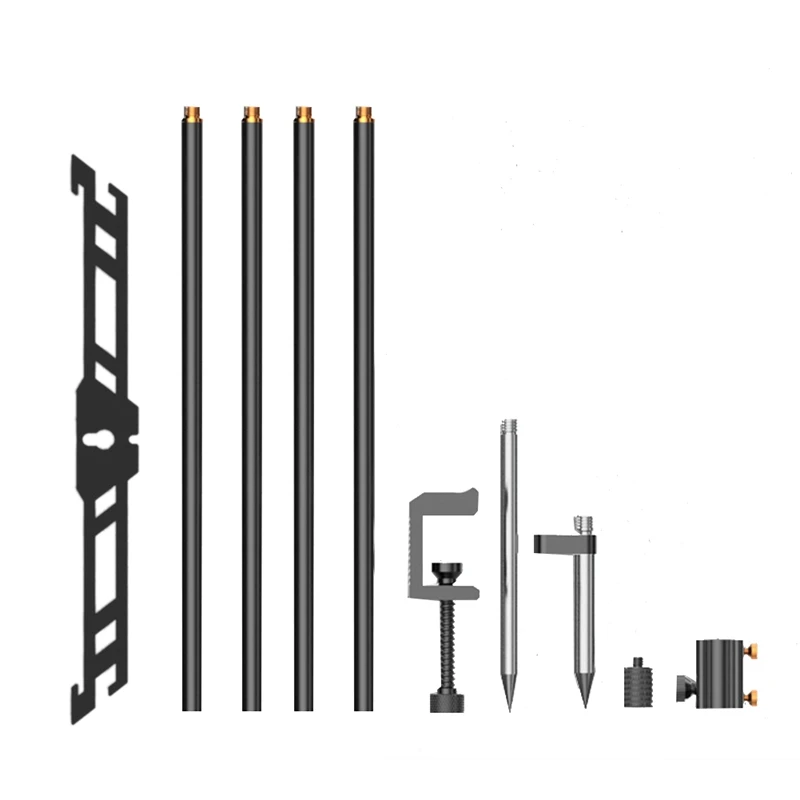 

Camping Storage Rack Lantern Stand Adjustable Cookware Organizer Aluminum Alloy For Outdoor Camping Picnic Fishing BBQ